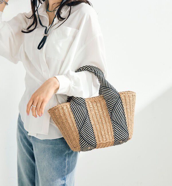 fredy emue「ラメテープハンドルカゴバッグ」|かごバッグ|