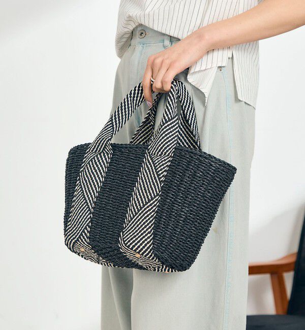 fredy emue「ラメテープハンドルカゴバッグ」|かごバッグ|