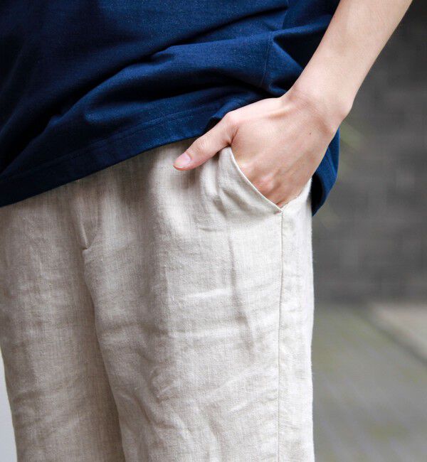 GLOSTER「【リネン100％/夏の定番】リネンイージーパンツ」|チノ|