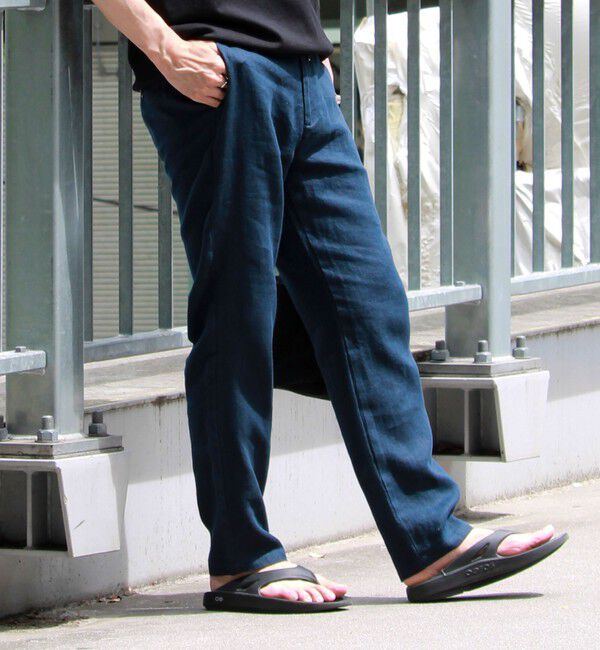 GLOSTER「【リネン100％/夏の定番】リネンイージーパンツ」|チノ|