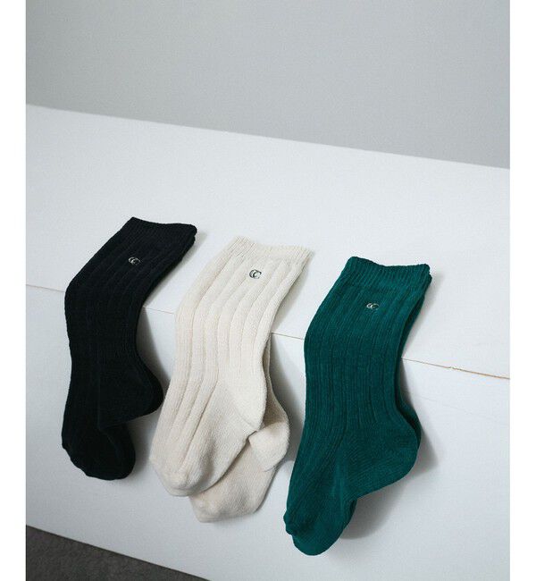 SALON adam et rope'「リブソックス-CreamyCotton /クリーミーコットン-」|ソックス|