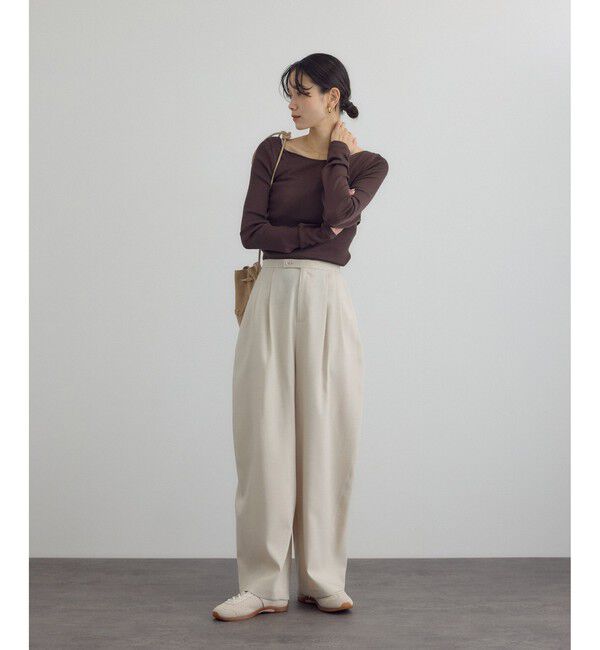 SALON adam et rope'「トレビラツイルカービーパンツ」|チノ|