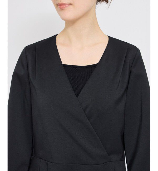 ROPE「タックフレアステッチワンピース」|ワンピース|