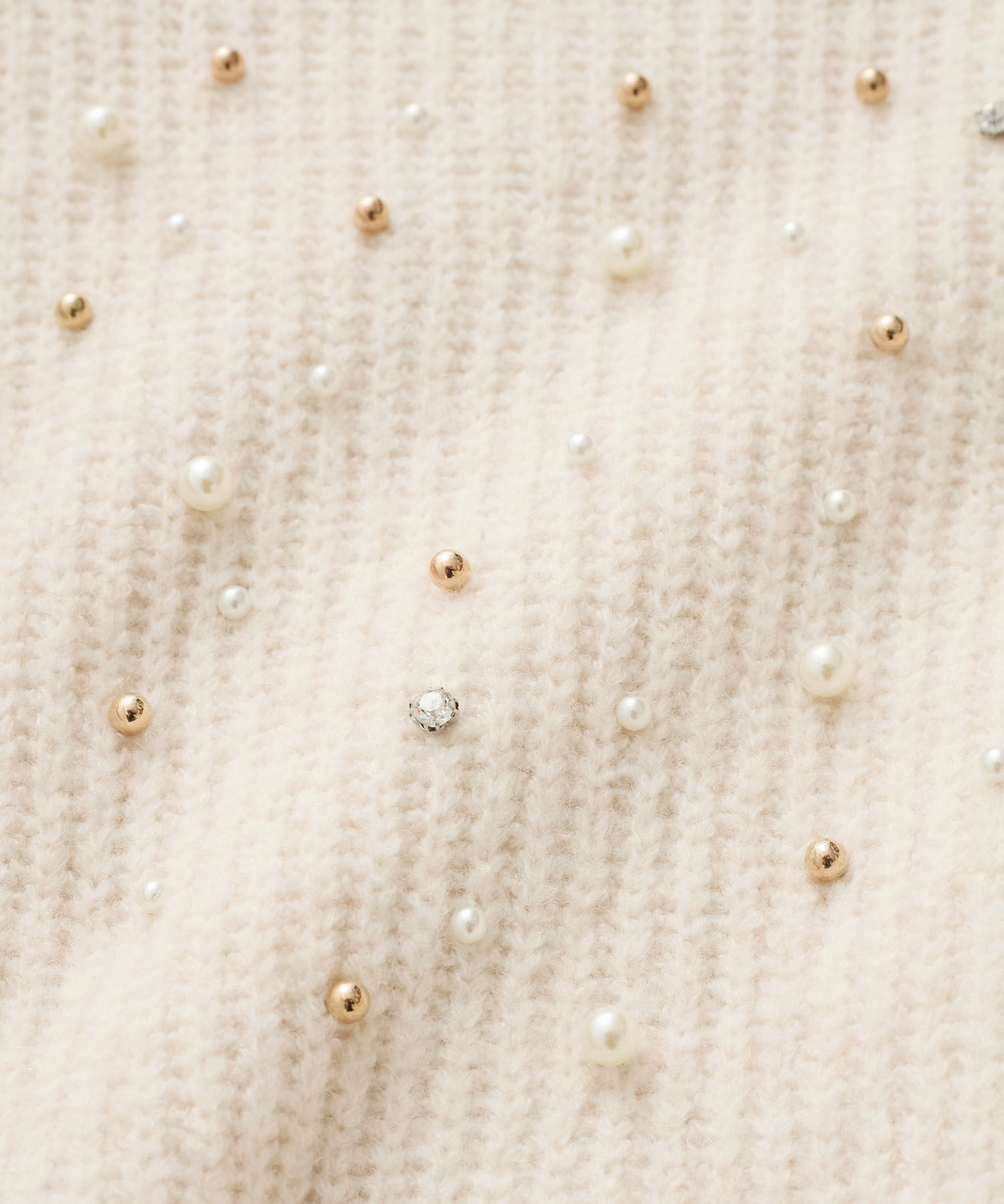 VIS「ビジュー付きニットワンピース」|ワンピース|