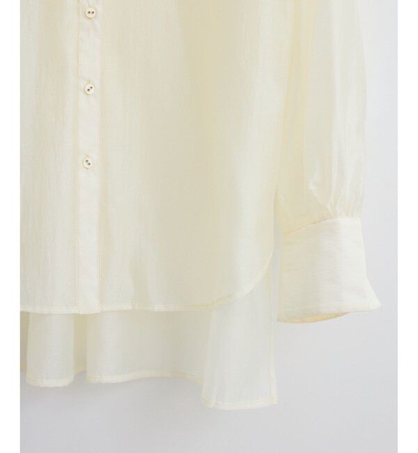 VIS「【洗える】アソートシアーシャツ(フラワー刺繍&無地）」|シャツ・ブラウス|