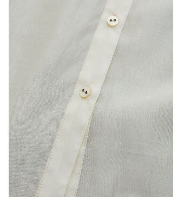 VIS「【洗える】アソートシアーシャツ(フラワー刺繍&無地）」|シャツ・ブラウス|