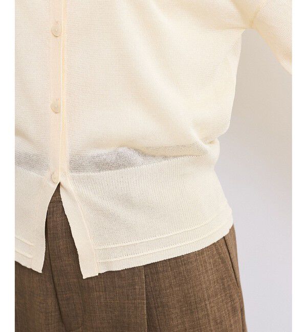 VIS「【前後2WAY】ハート釦シアーカーディガン」|カーディガン|