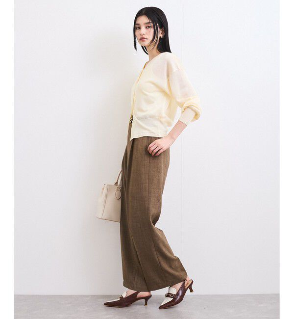 VIS「【前後2WAY】ハート釦シアーカーディガン」|カーディガン|