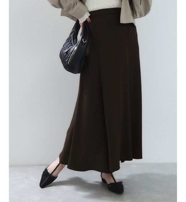 VIS「フィブリルサテン＆レースアソートマーメイドスカート」|スカート|