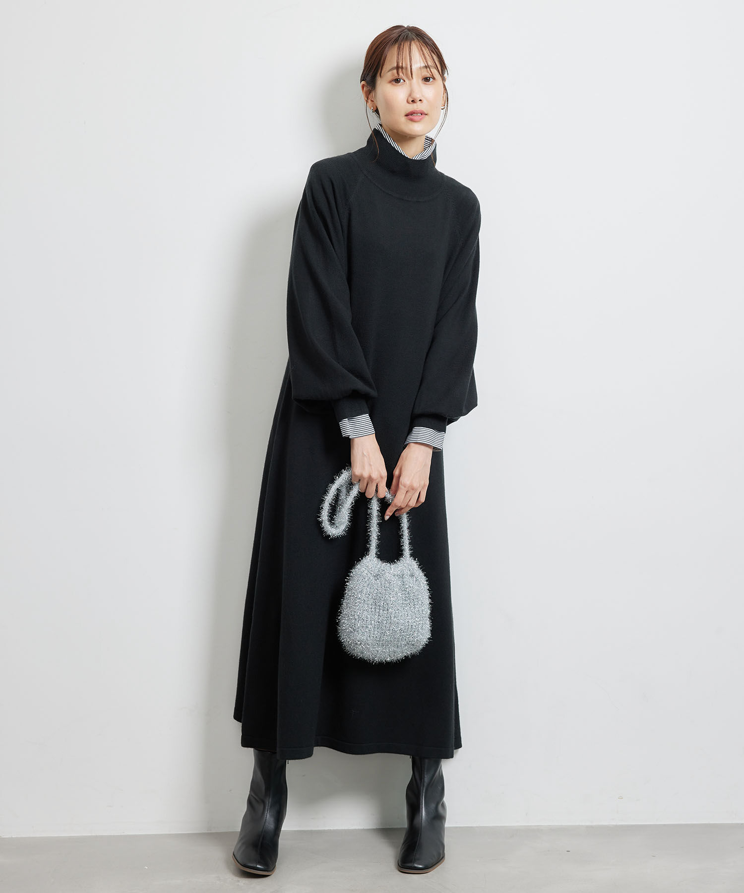 Rope&rsquo;Picnic「ハイネックニットワンピース/アンチピリング」|ワンピース|