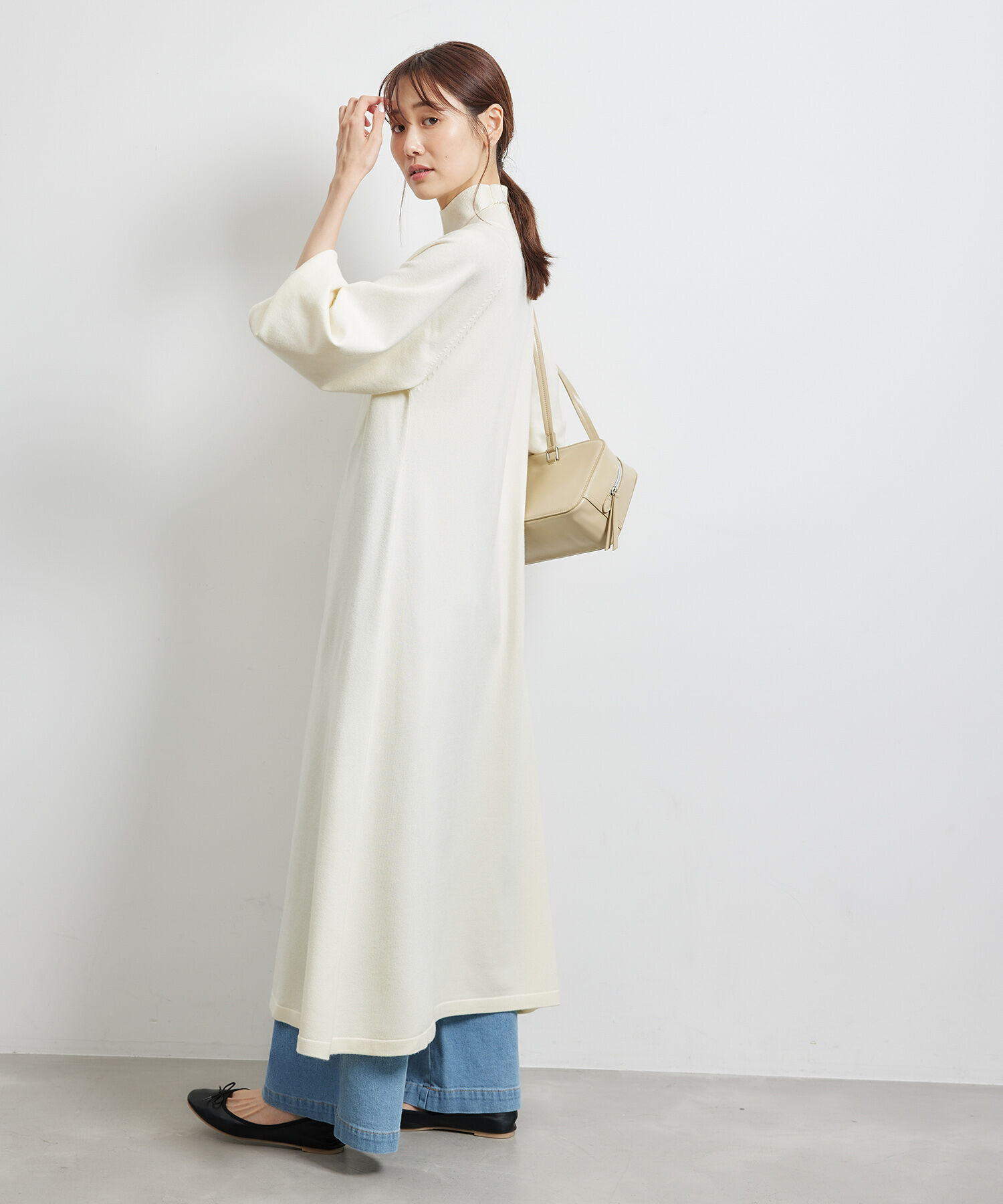 Rope&rsquo;Picnic「ハイネックニットワンピース/アンチピリング」|ワンピース|