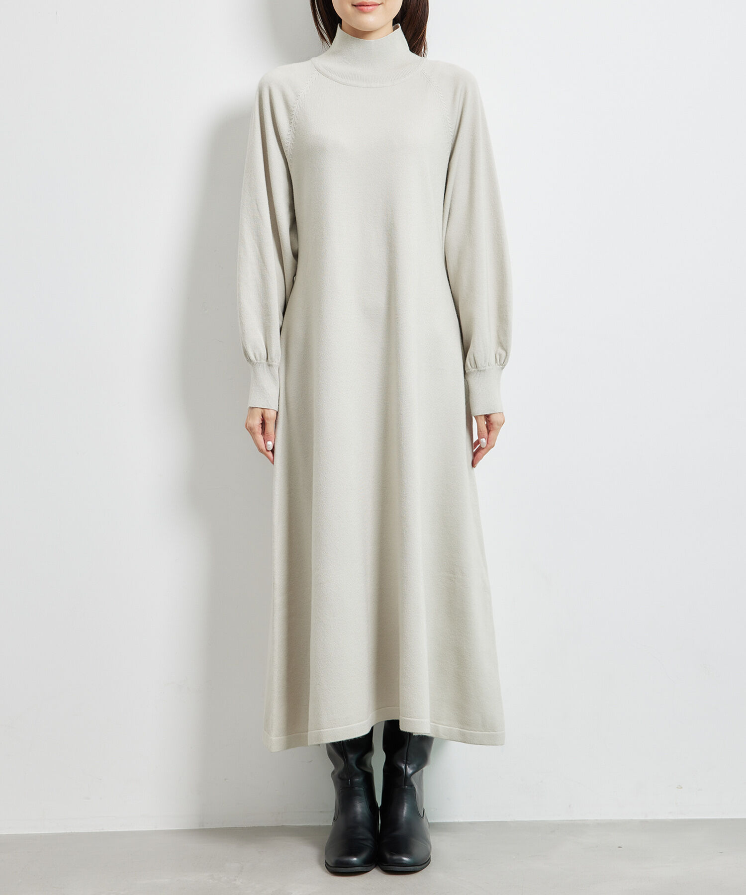 Rope&rsquo;Picnic「ハイネックニットワンピース/アンチピリング」|ワンピース|