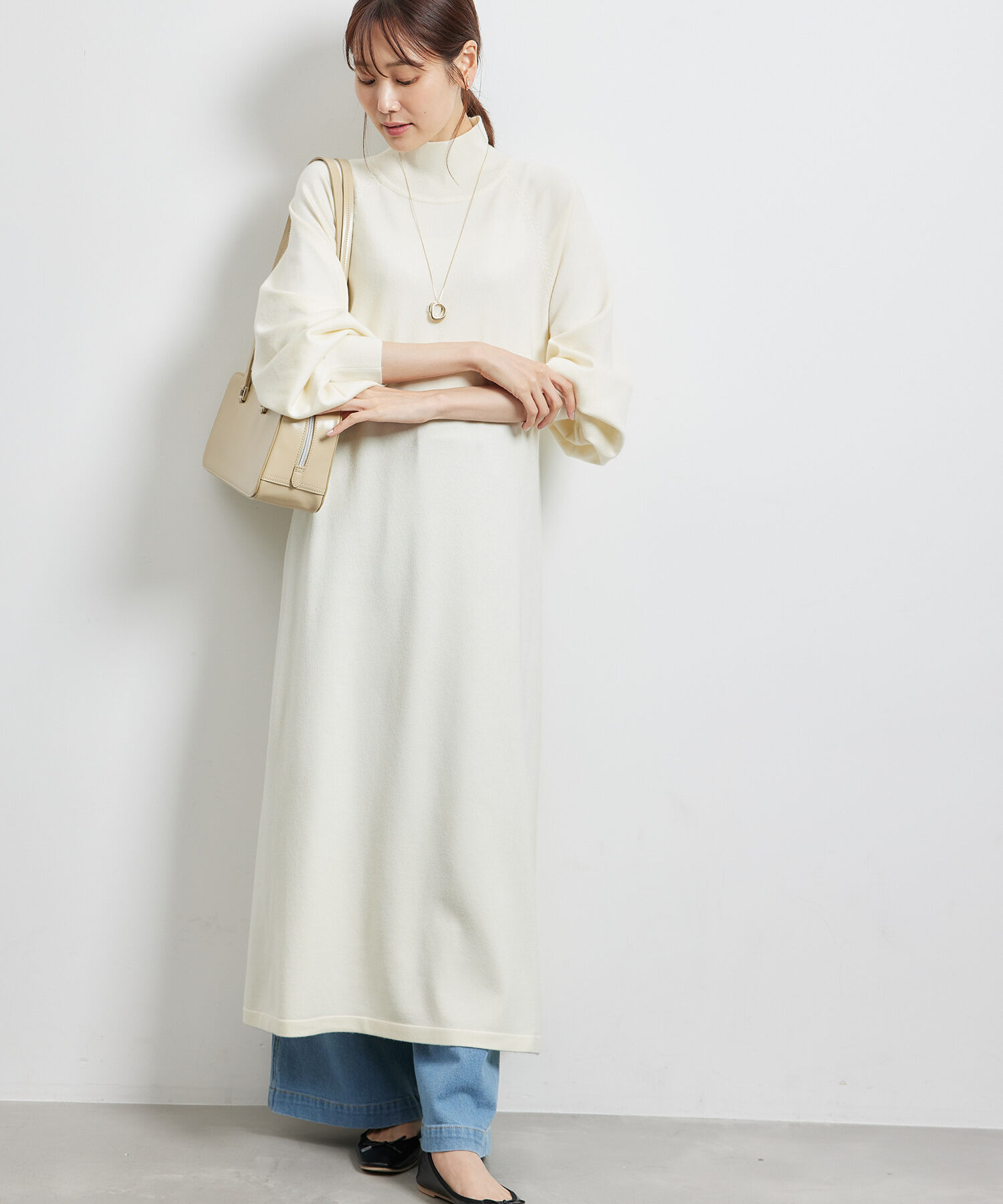 Rope&rsquo;Picnic「ハイネックニットワンピース/アンチピリング」|ワンピース|キナリ(16)