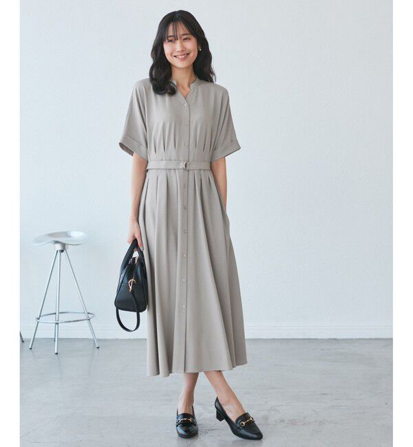 Rope&rsquo;Picnic「【3サイズ展開】シャツコンシャス半袖ワンピース」|ワンピース|