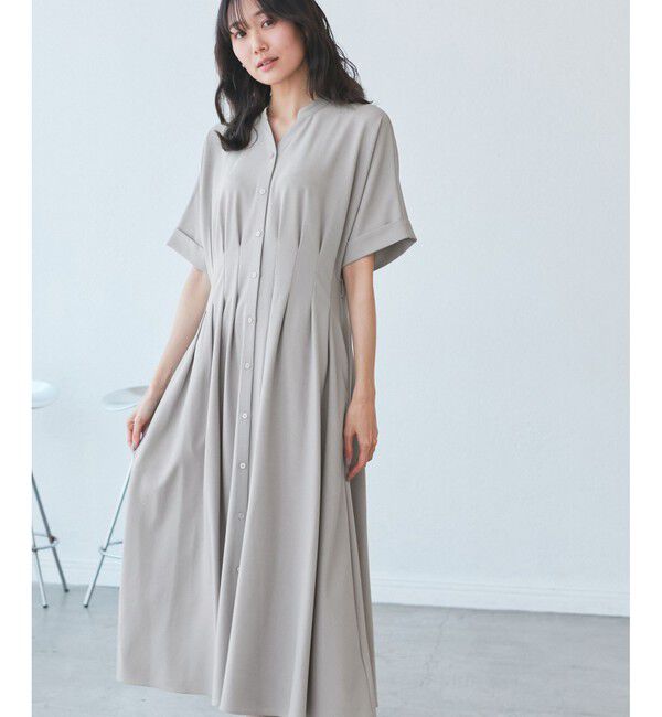 Rope&rsquo;Picnic「【3サイズ展開】シャツコンシャス半袖ワンピース」|ワンピース|