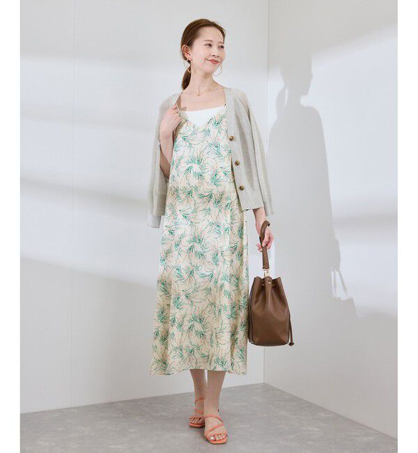 Rope&rsquo;Picnic「【前後2WAY】ガーデンフラワーキャミワンピース/リンクコーデ」|ワンピース|