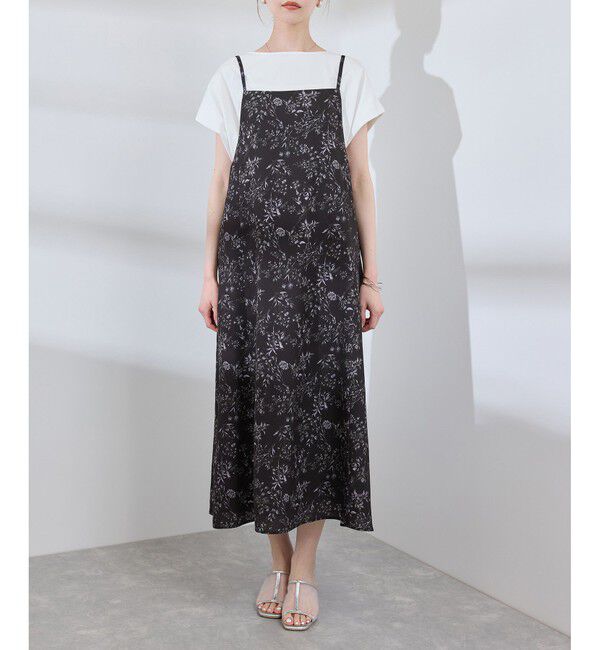 Rope&rsquo;Picnic「【前後2WAY】ガーデンフラワーキャミワンピース/リンクコーデ」|ワンピース|