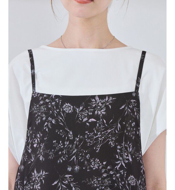 Rope&rsquo;Picnic「【前後2WAY】ガーデンフラワーキャミワンピース/リンクコーデ」|ワンピース|