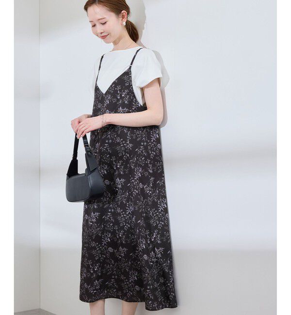 Rope&rsquo;Picnic「【前後2WAY】ガーデンフラワーキャミワンピース/リンクコーデ」|ワンピース|