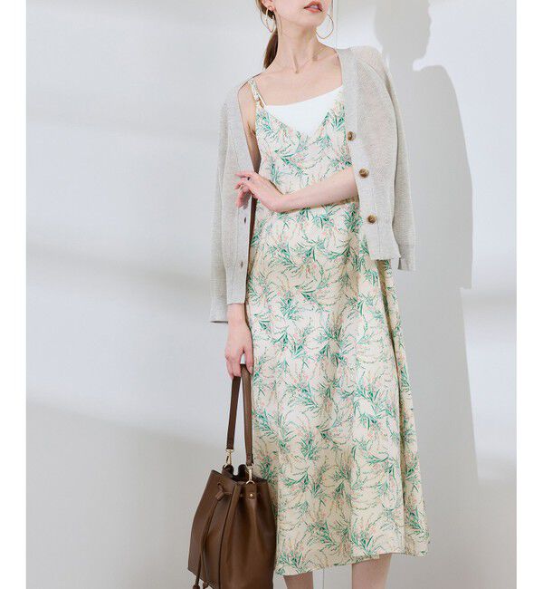 Rope&rsquo;Picnic「【前後2WAY】ガーデンフラワーキャミワンピース/リンクコーデ」|ワンピース|ホワイト系(11)