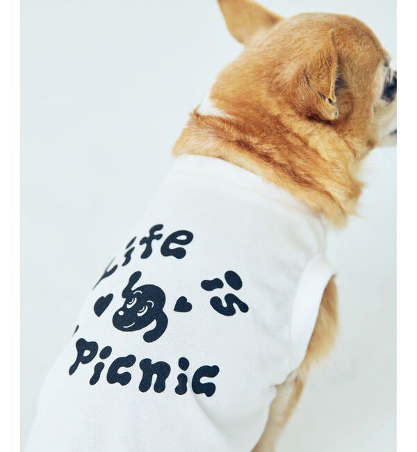 ROPE PICNIC PASSAGE「【Chocomoo&times;ROPE' PICNIC】【DOG】【接触冷感】ロゴTシャツ」|その他|ホワイト系(11)
