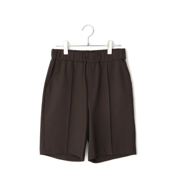 ADAM ET ROPE'「ピンタックイージーハーフパンツ」|チノ|