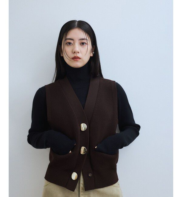 ADAM ET ROPE'「【WEB限定】・【サステナブル】エコベロRIBタートル」|ニット・セーター|