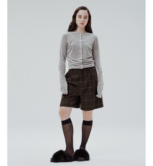 ADAM ET ROPE'「マルチWAYシアートリコットベロアカーディガン」|カーディガン|