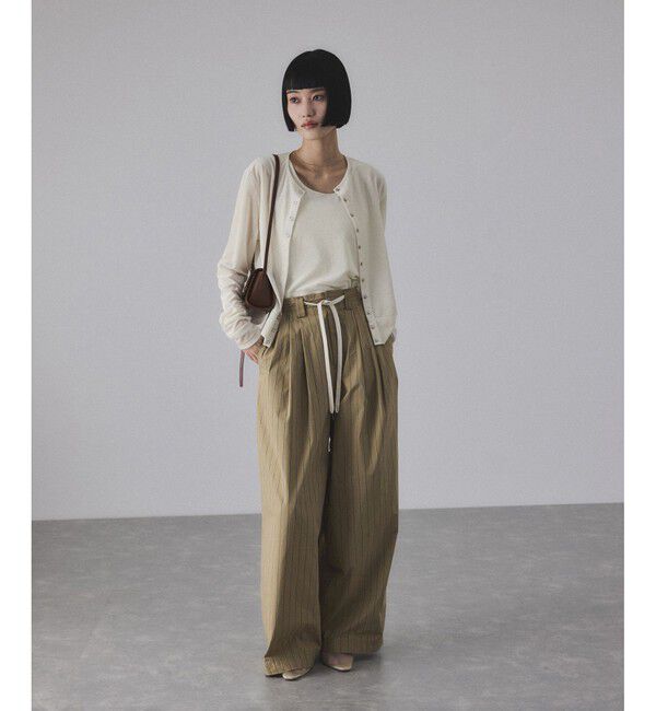 ADAM ET ROPE'「マルチWAYシアートリコットベロアカーディガン」|カーディガン|