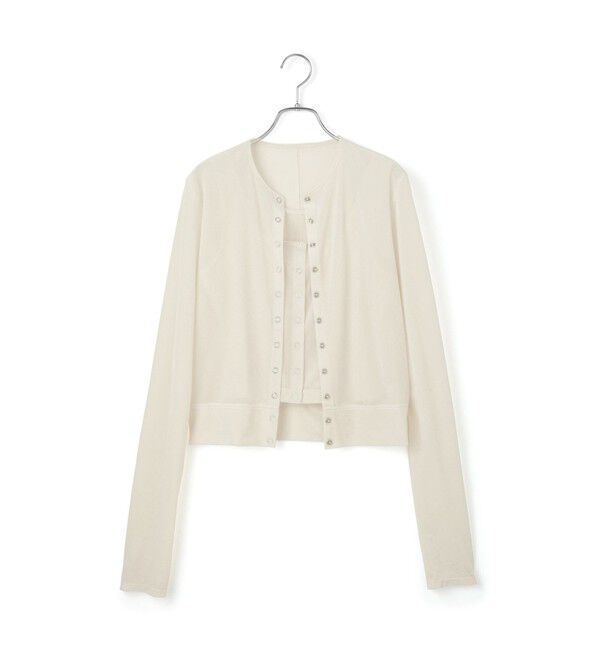 ADAM ET ROPE'「マルチWAYシアートリコットベロアカーディガン」|カーディガン|