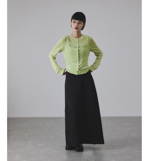 ADAM ET ROPE'「マルチWAYシアートリコットベロアカーディガン」|カーディガン|