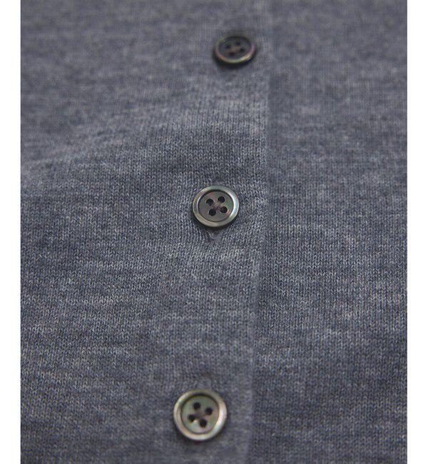 ADAM ET ROPE'「梳毛クルーネックカーディガンストールセット」|カーディガン|