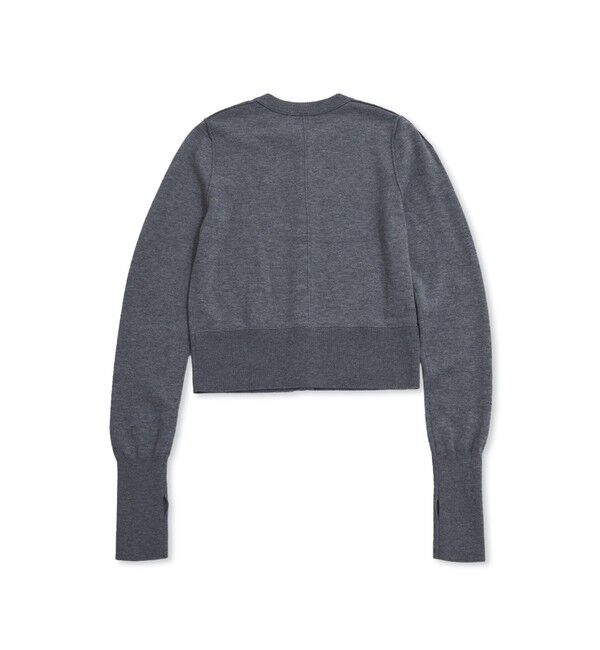 ADAM ET ROPE'「梳毛クルーネックカーディガンストールセット」|カーディガン|