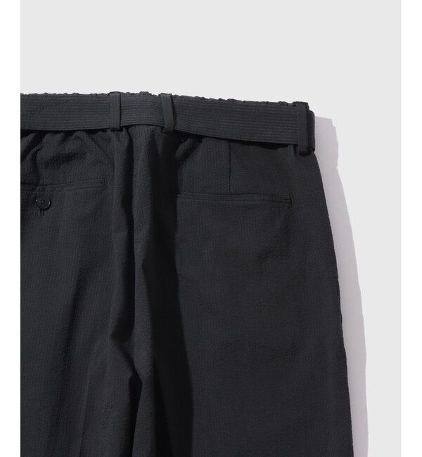 ADAM ET ROPE'「シアサッカー ベルテッド イージーパンツ」|チノ|