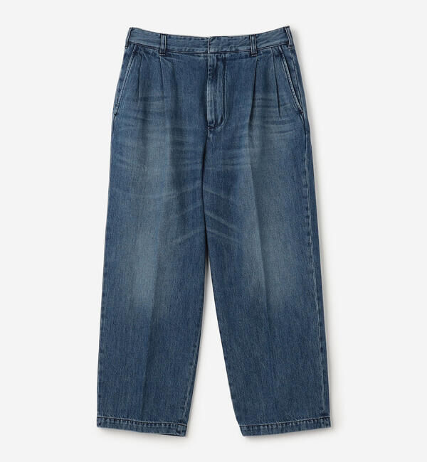  「FARAH | ツータック ワイドデニムパンツ MEN」|デニム|