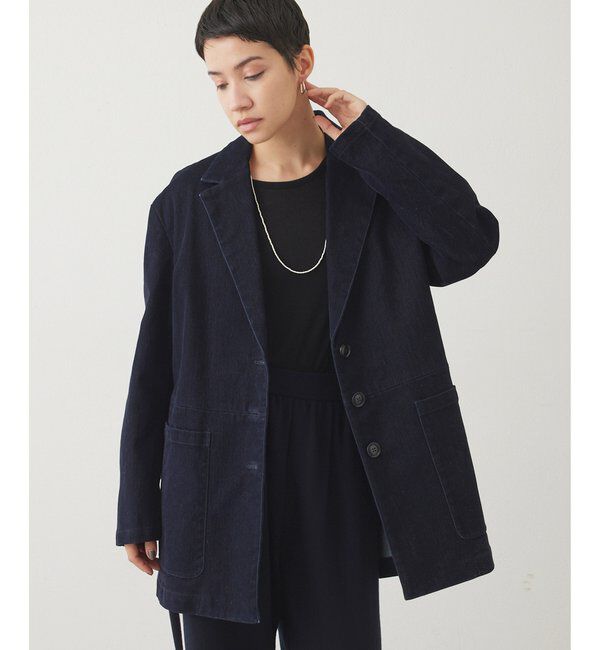 THE PAUSE「【THE PAUSE】フロッキーデニムジャケット」|デニムジャケット|