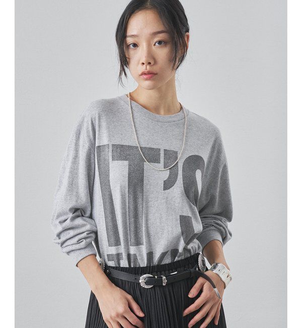  「BIGロゴ ロンTEE」|Tシャツ・カットソー|グレー