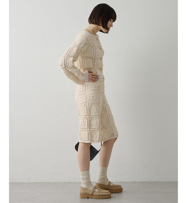  「ハンドクロシェカーデ」|ニット・セーター|