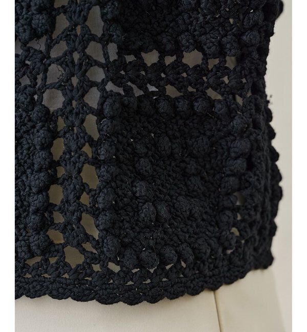  「ハンドクロシェカーデ」|ニット・セーター|