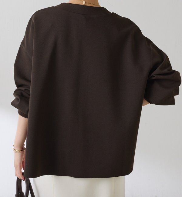  「《WEB限定/気温調整に◎》メタル釦ジョーゼットカーディガン」|Tシャツ・カットソー|