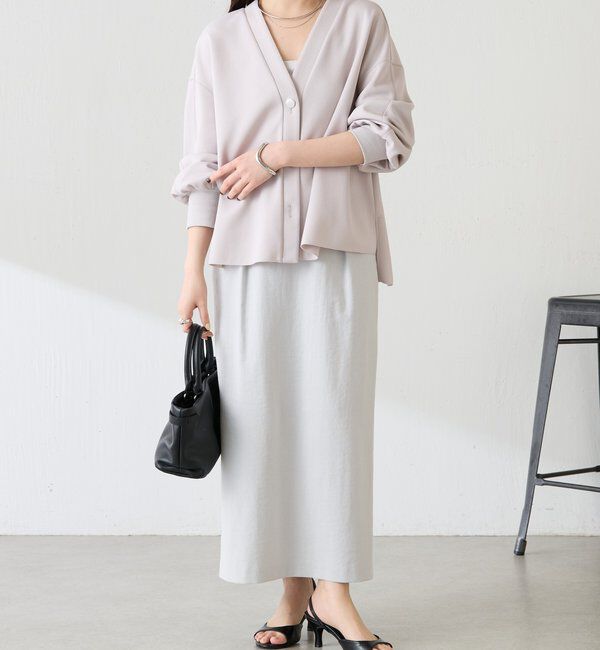  「《WEB限定/気温調整に◎》メタル釦ジョーゼットカーディガン」|Tシャツ・カットソー|