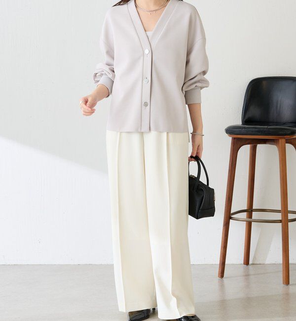  「《WEB限定/気温調整に◎》メタル釦ジョーゼットカーディガン」|Tシャツ・カットソー|