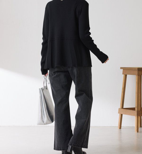  「Q.anos フレアデニムロンパース」|デニム|