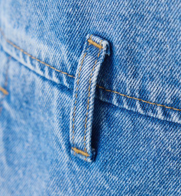  「Q.anos フレアデニムロンパース」|デニム|