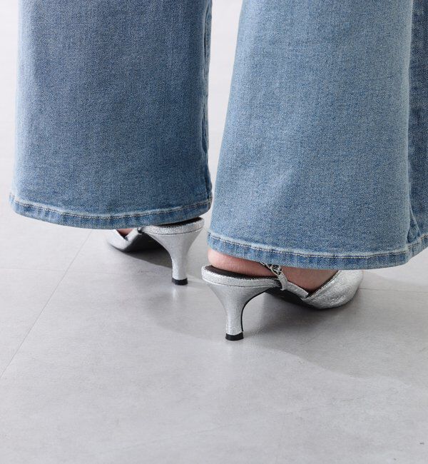  「【PAPILLONNER/パピヨネ】メタリックラウンドサンダル」|サンダル|