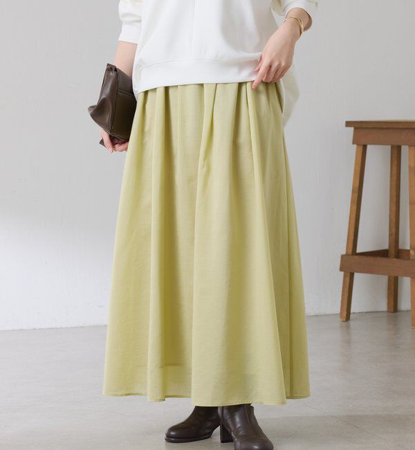  「タックフレアーシアースカート」|スカート|