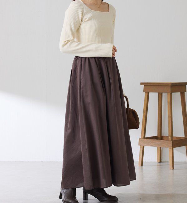 「タックフレアーシアースカート」|スカート|