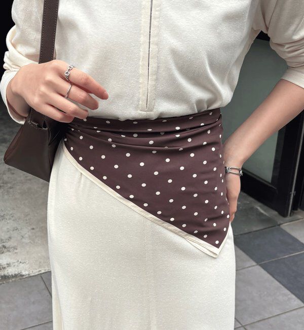  「【PAPILLONNER/パピヨネ】スクエアドットスカーフ/セレモニー」|バンダナ・スカーフ|