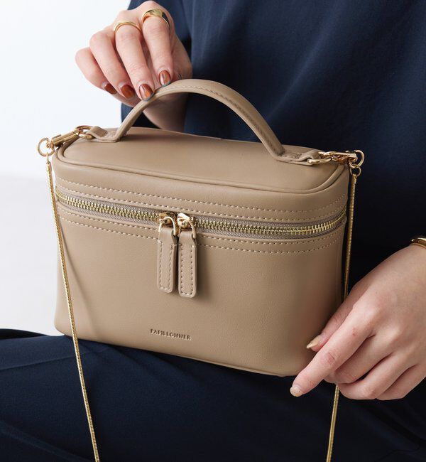  「【PAPILLONNER/パピヨネ】ミラー付きミニバニティバッグ/セレモニー」|その他|