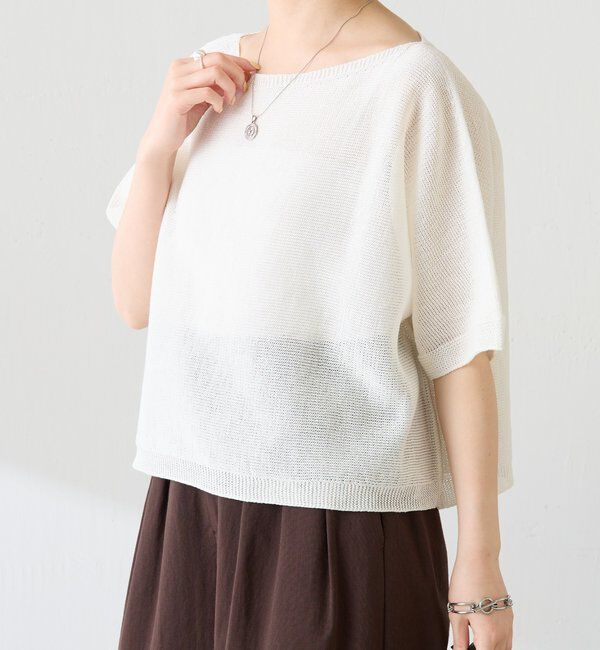  「シャーリーカーンハーフスリーブニット」|ニット・セーター|